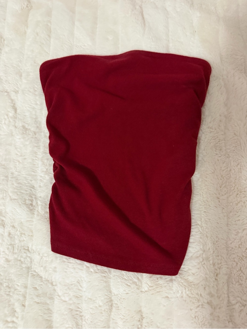 Classic Red Strapless Tube Camisole